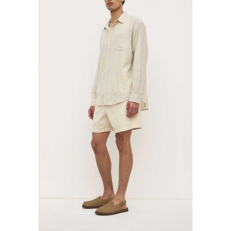 Assembly Label Jasper Check Long Sleeve Shirt Cream/Black Check image number 2